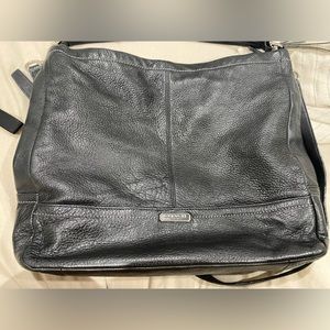 Vintage black Coach purse with detachable cross body strap